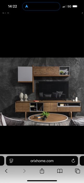 Нов стилен диван и TV шкаф