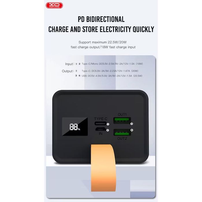 KLGO Преносима батерия 30000mAh