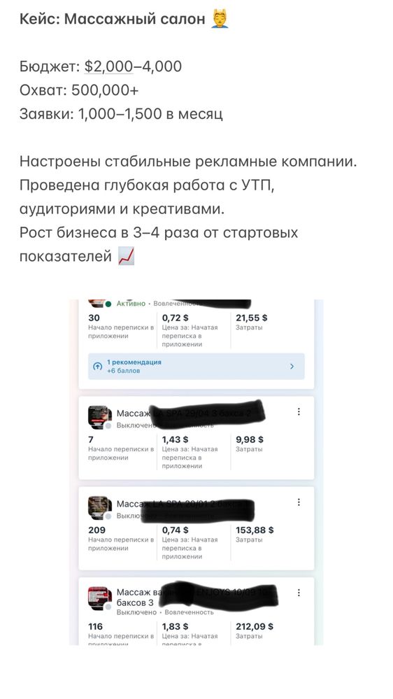 Таргетировання реклама Через ФБ, Инст, более 100 кейсов, 4 года опыта