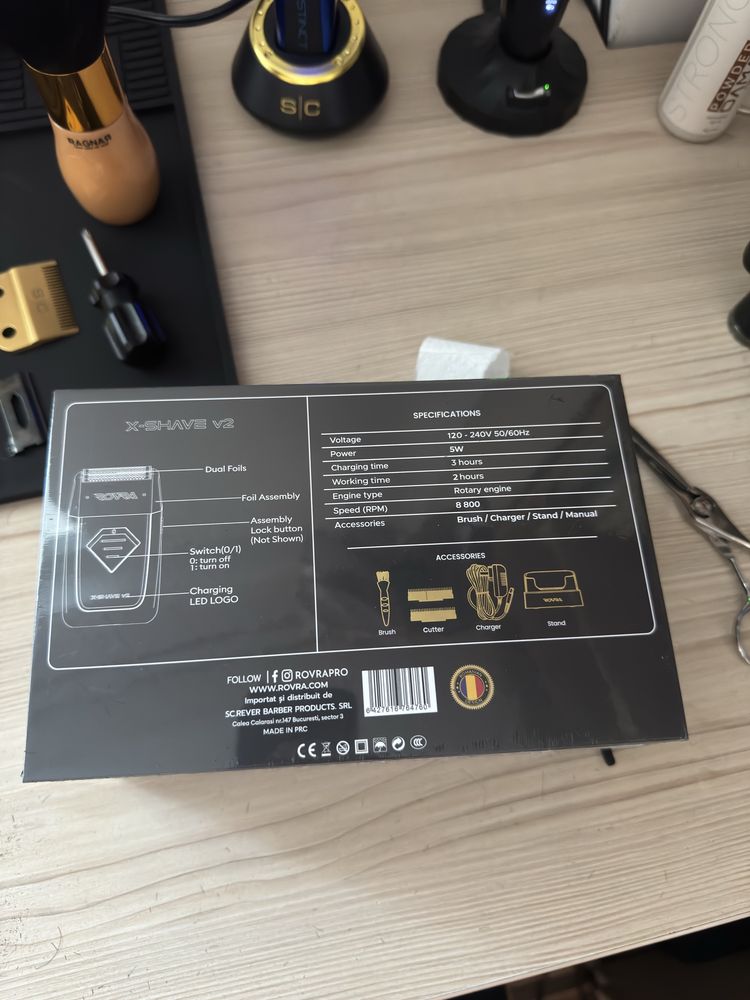 Pachet complet pentru frizeri – “Barber Starter Kit” – NOU, SIGILAT