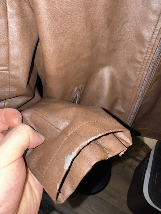 Geacă Biker Bershka Brown