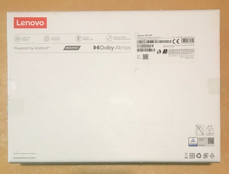 Lenovo Tab M11 4/128GB със стилус и калъф