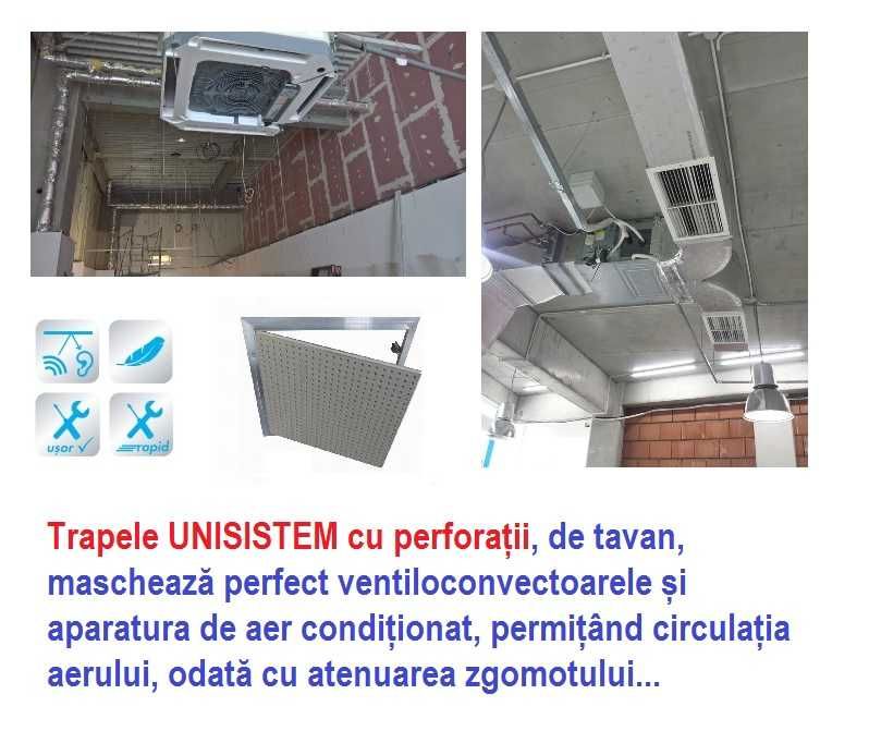 Trape pentru măști sau tavane cu perforații
