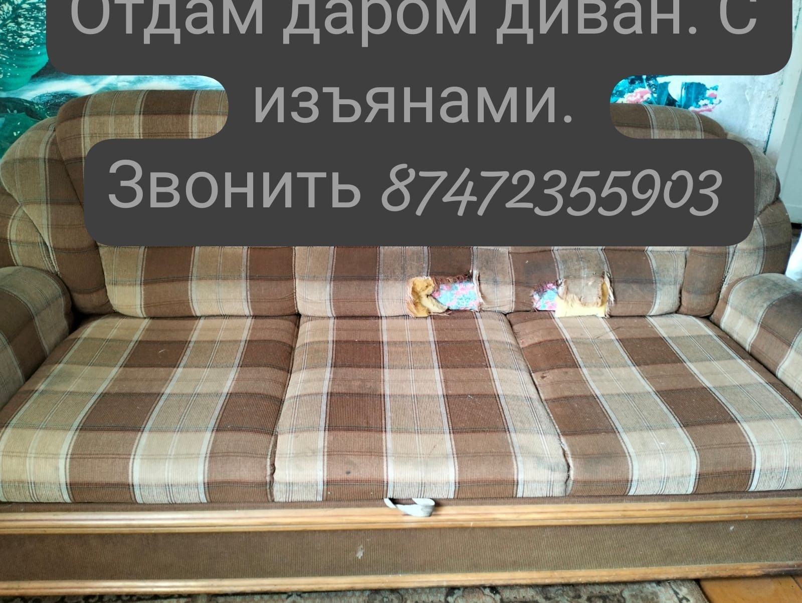 Отдам даром диван