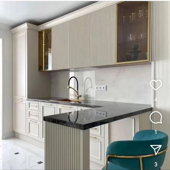 Мебель кухонная горнитур на заказ кухни кухня  цена от 60000т п/м