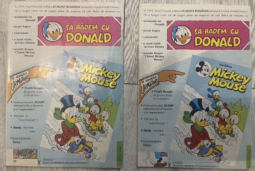 Revista Mickey Mouse - stare perfecta - benzi desenate de colectie