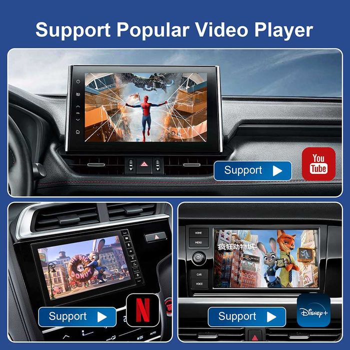 Adaptor USB Carplay Android Auto AI Box Wireless YouTube Netflix