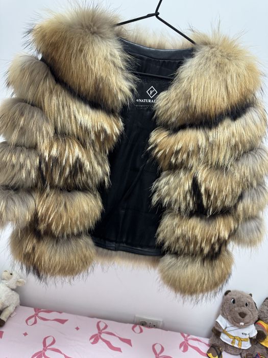 Geaca de blana maro