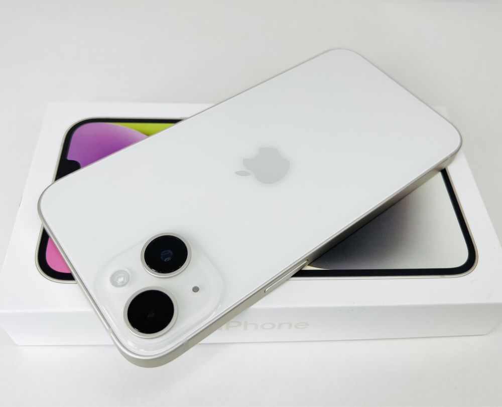 Apple iPhone 14 128GB Starlight 100% Батерия! Гаранция!