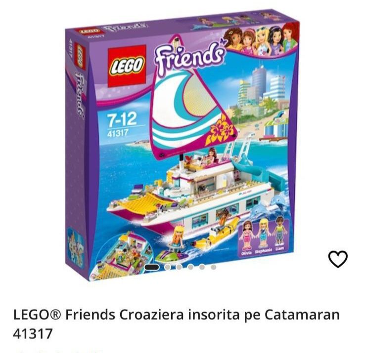 LEGO® Friends Croaziera insorita pe Catamaran 41317