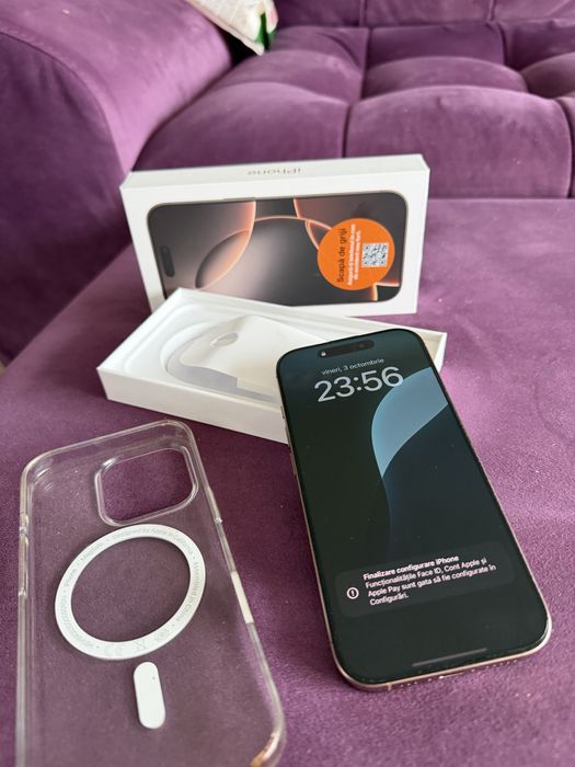 Iphone 16 pro in stare foarte buna inca in garantie cumparat din magaz