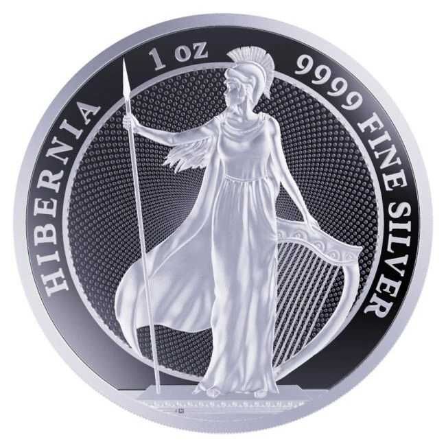 Monedă argint 1oz Tokelau 2022 $2 Hibernia, capsulă, lingou