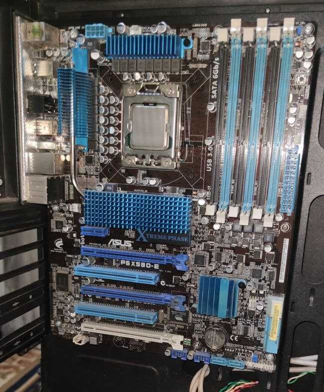 Продам мат.плату Х58 + процессор (LGA 1366)