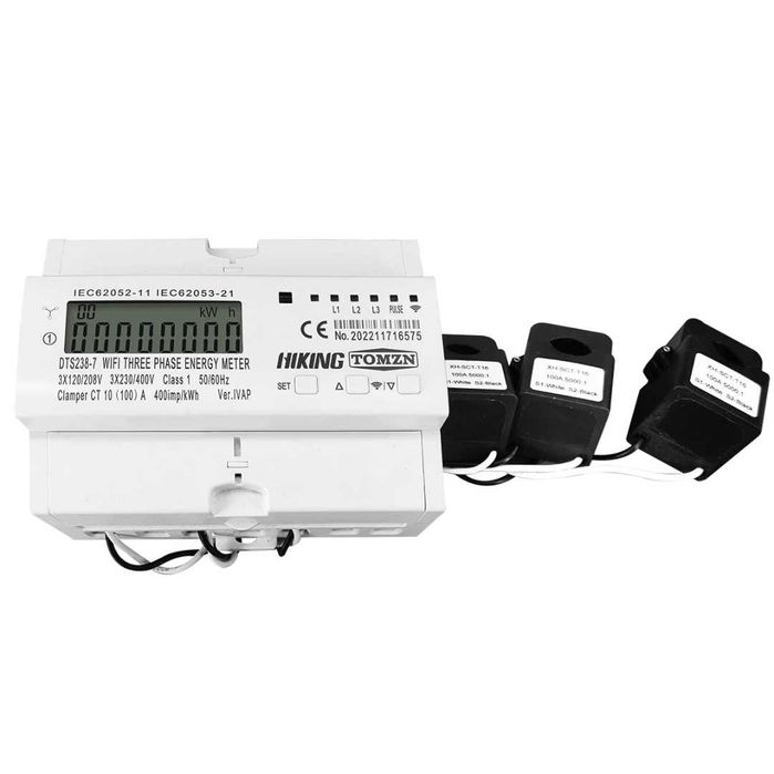 100A TUYA WIFI трифазен двупосочен електромер