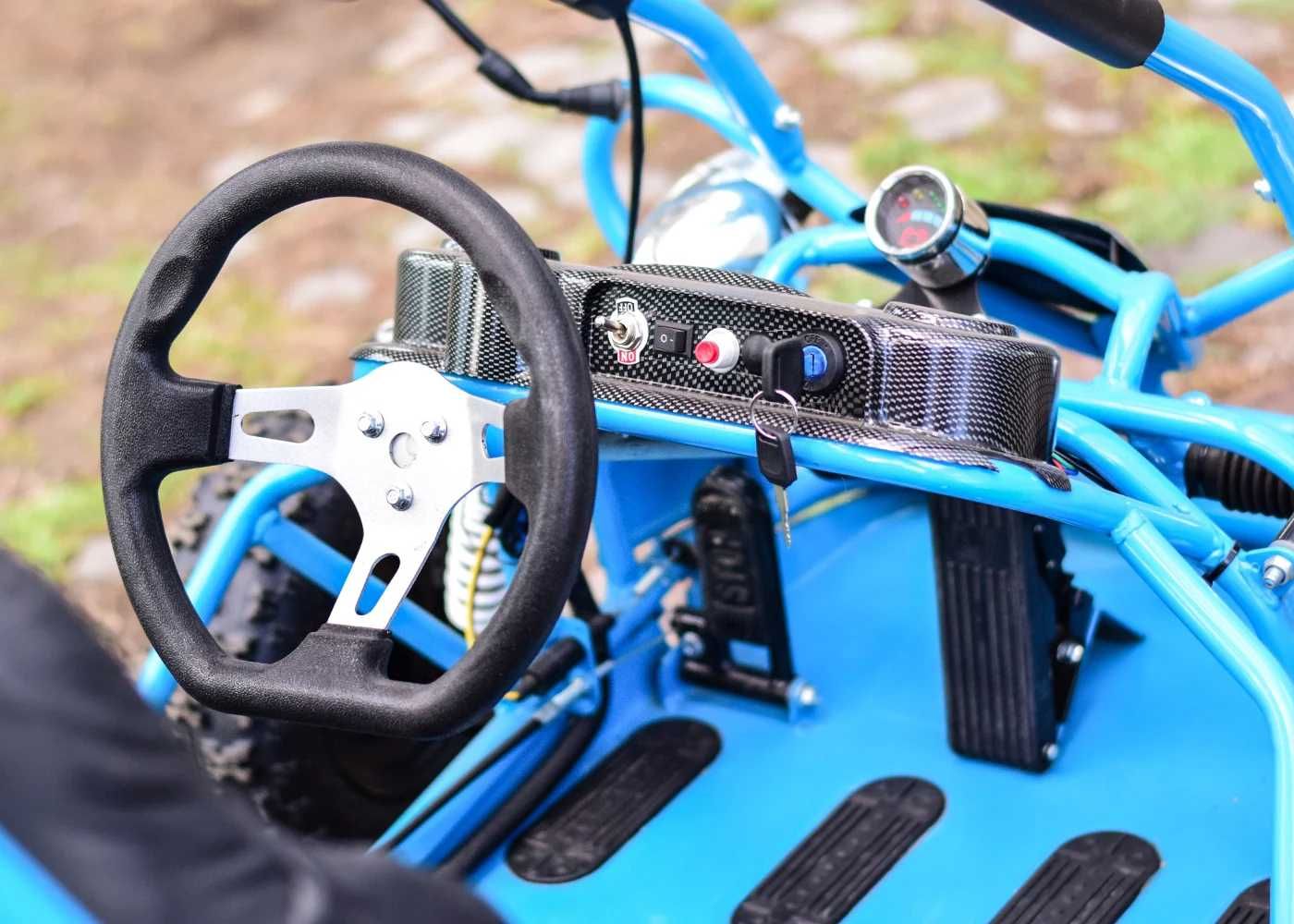 Buggy electric copii 4-10 ani Nitro Go,2 locuri,450W 36V, 25km/h #Blue