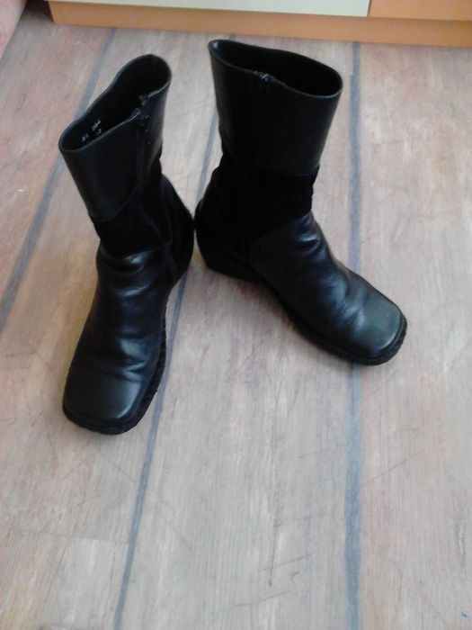 Естествена кожа ортопедични ботуши Номер 38 стелка 24.5см