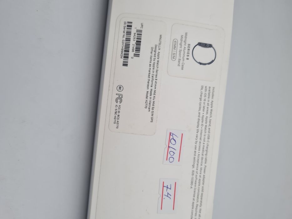 apple watch 8/41mm/100%/kaspi рассрочка/техно макс