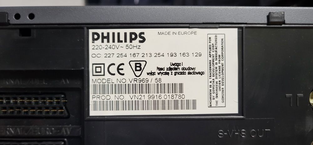 Video VHS Philips VR 969