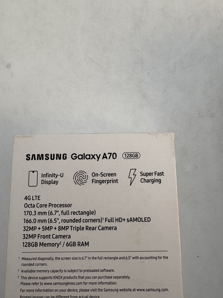 Samsung A70, 128gb display Super Amoled, NOU, in tziple