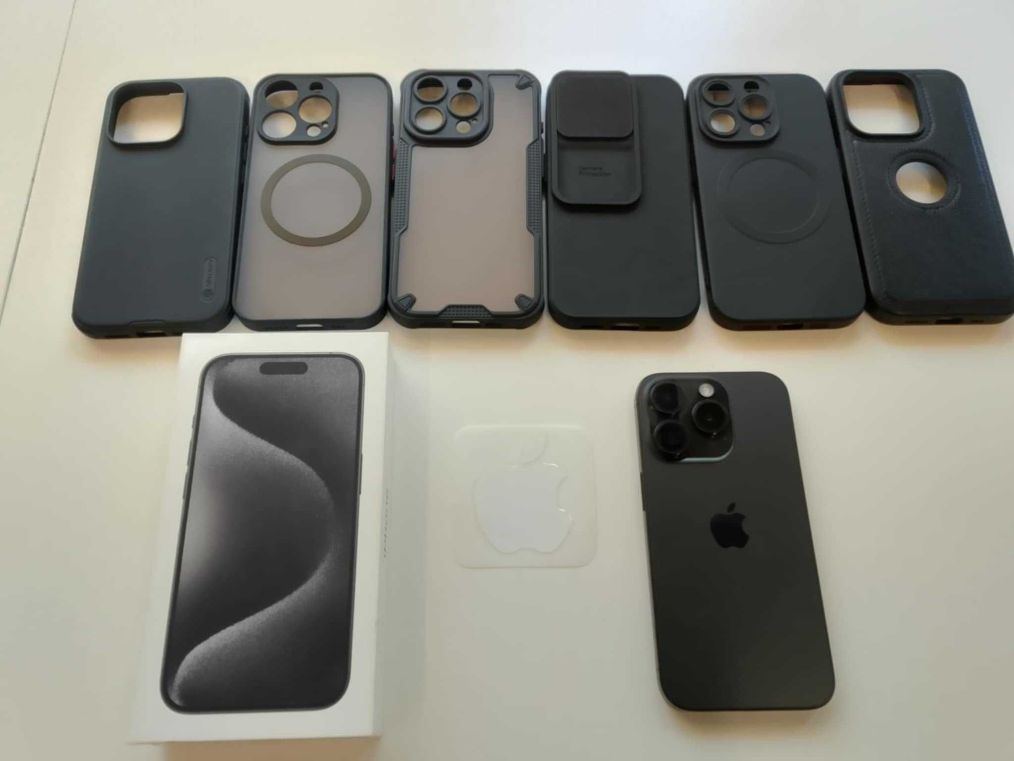 iPhone 15 Pro 128GB Черен титан – Отлично състояние