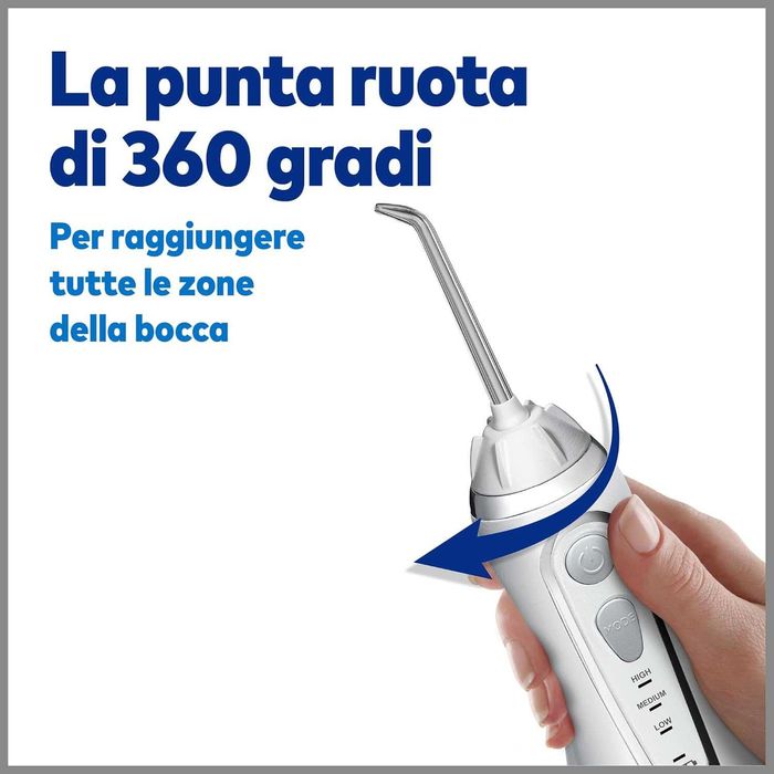 Зъбен душ Waterpik Professional WP-580, Преносим иригатор с 4 глави