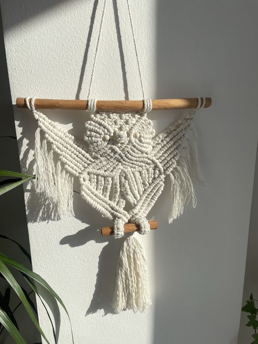 Панно макраме Сова