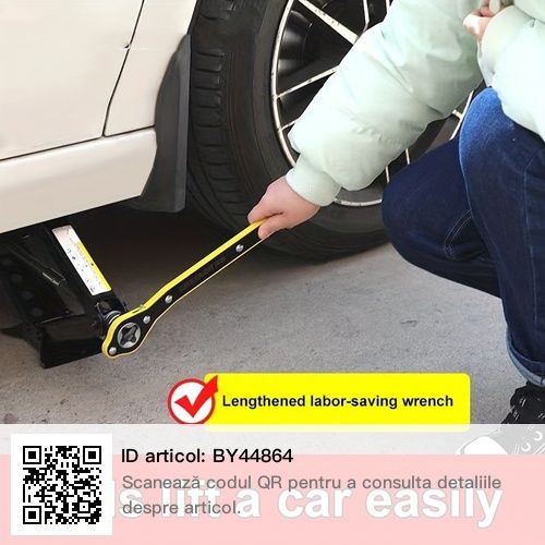 Cheie cu crichet pentru acționarea cricului auto tip foarfeca