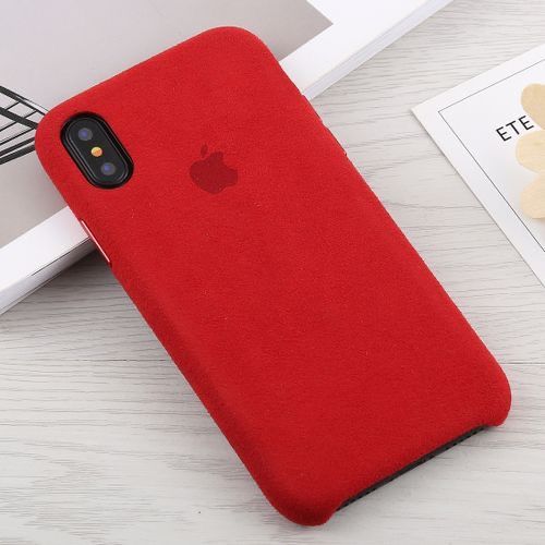 ЛУКС оригинален iPhone Алкантара калъф case X XS MAX 7 8 Plus 6 6s