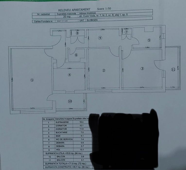 Apartament 3 camere Ultracentral