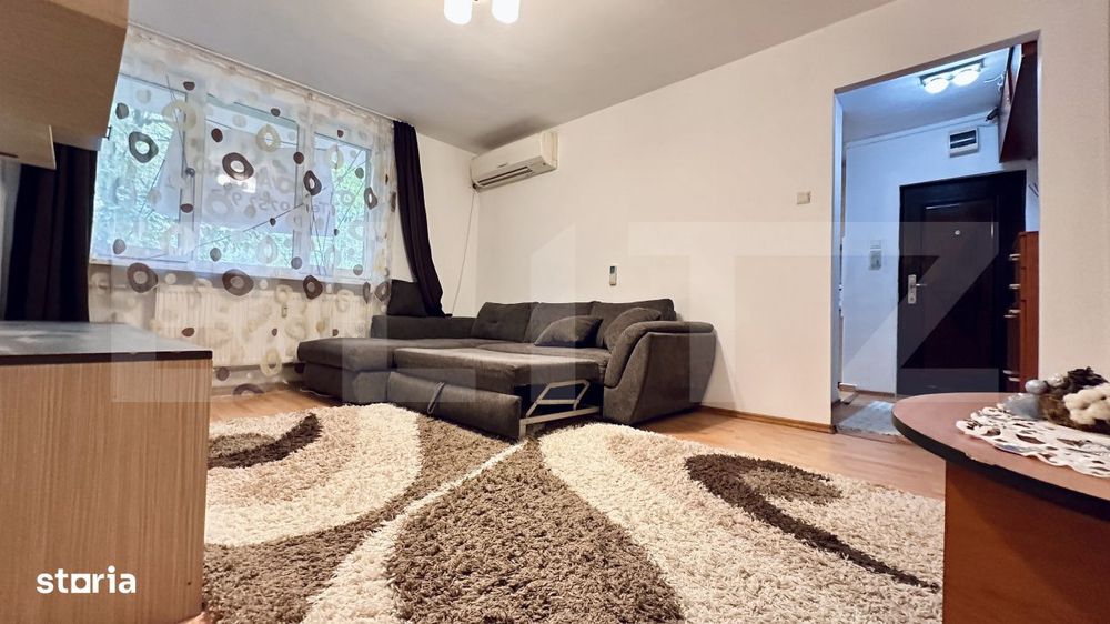 Apartament 2 camere, mobilat si utilat, tip Q, bloc izolat termic