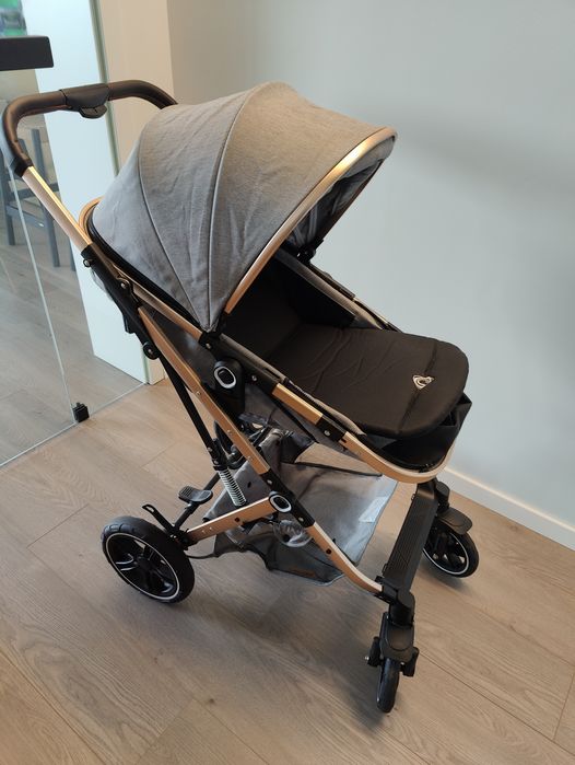 Cărucior copil bebe Coccolle Ravelo 3 in 1 cu toate accesoriile ca nou