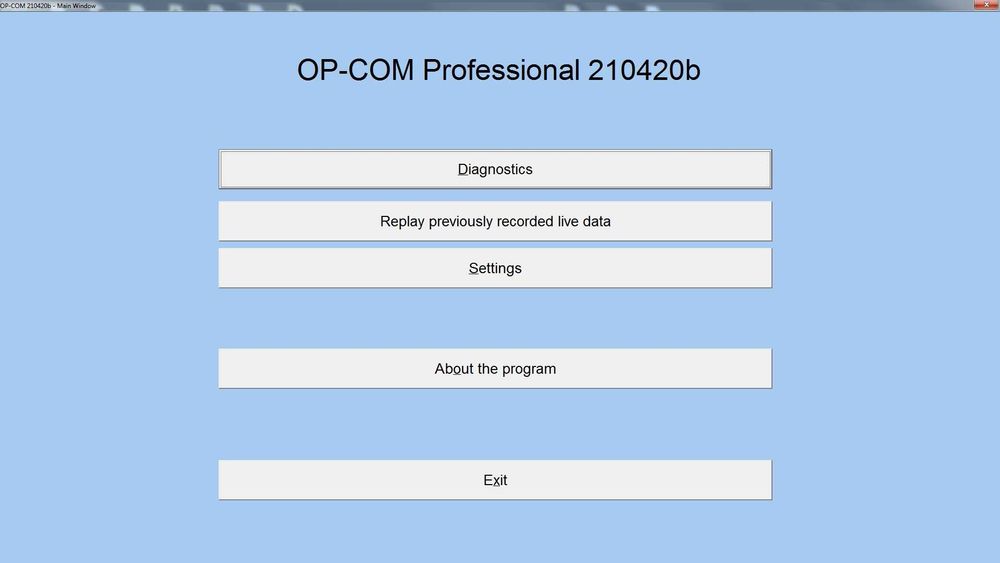 NEW 2021 Interfata, Tester, Opel OP-COM Professional 210420b EN