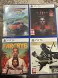 Diablo 4, Far cry 6, Ghost of tsushima , Ghost of tsushima