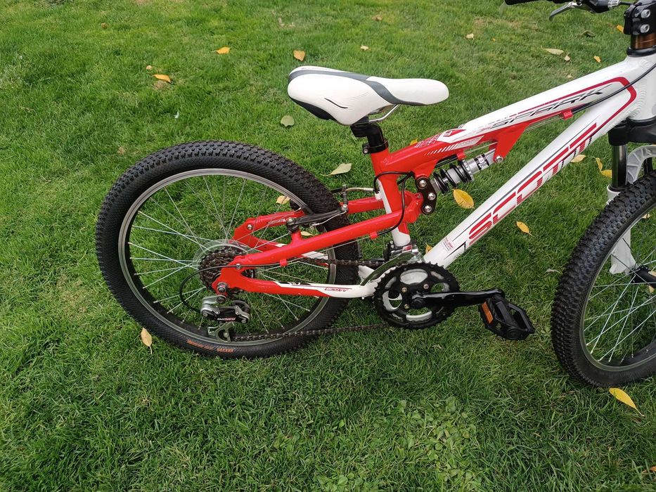 20" Детски Алуминиев Велосипед с Пълно Окачване Scott Spark