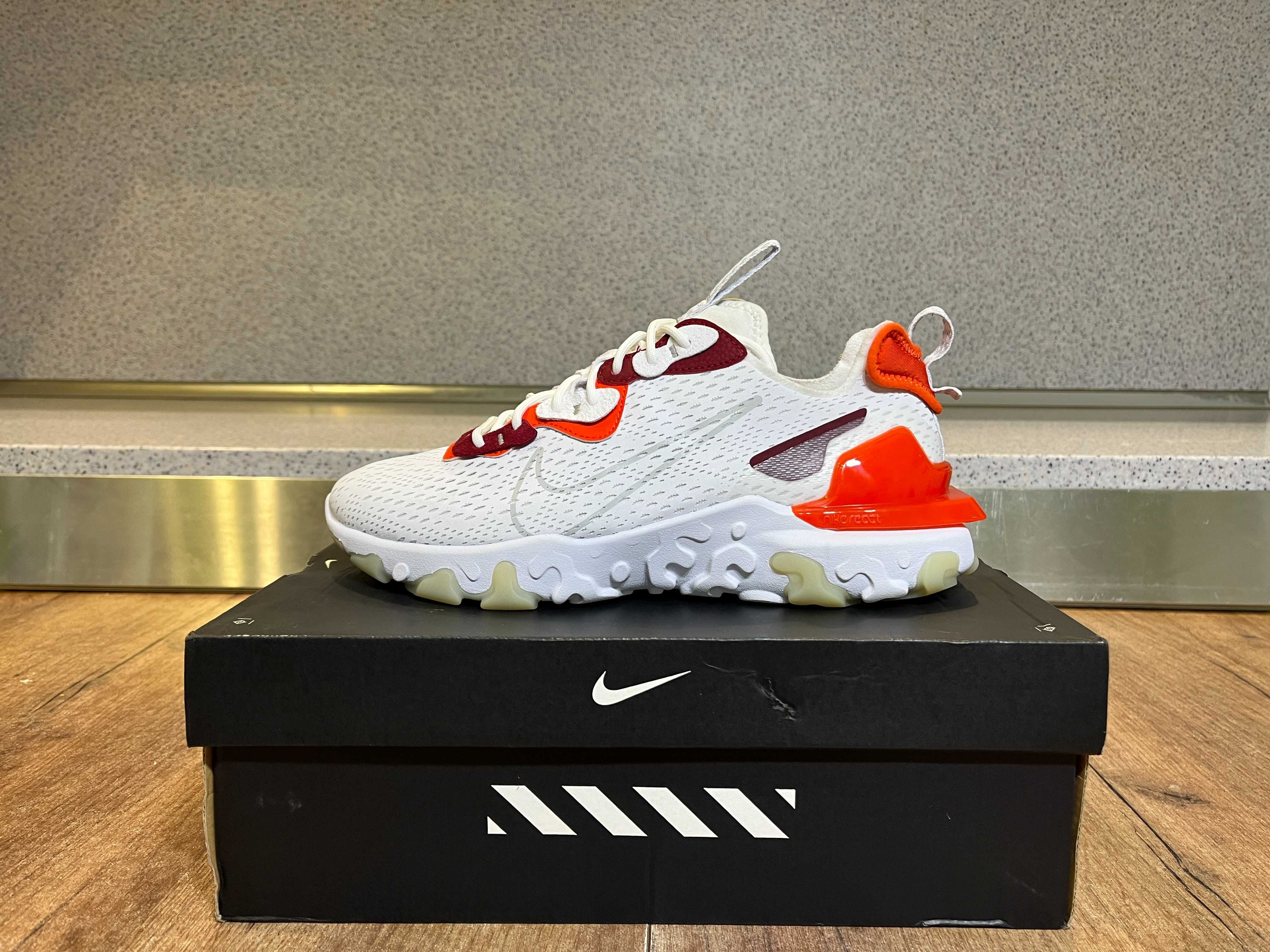 ОРИГИНАЛНИ *** Nike React Vision D/MS/X White Grey Orange