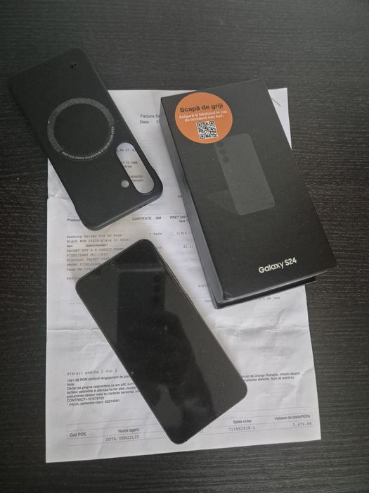 Samsung S24 Grey 256gb ca NOU GARANȚIE 7 luni