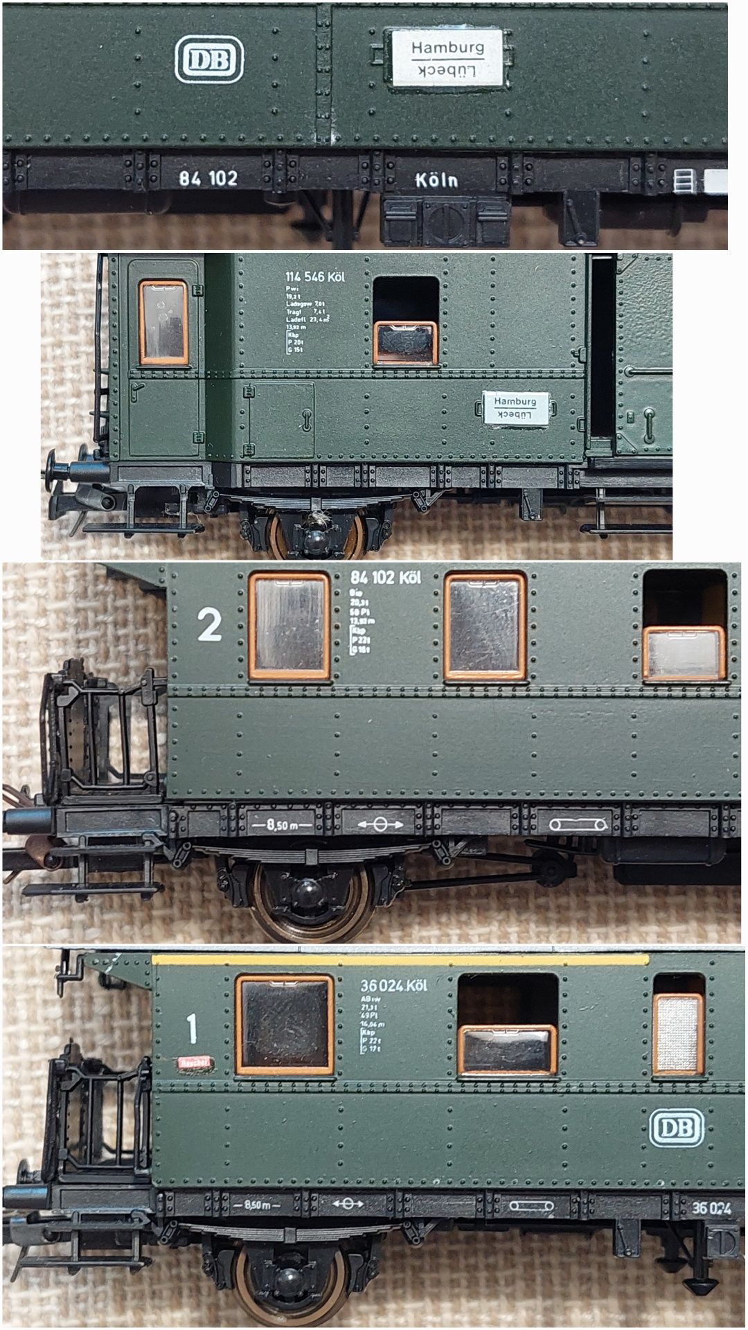 Roco Locomotiva electrica DB E 44, stare buna și vagoane Donnerbuchsen