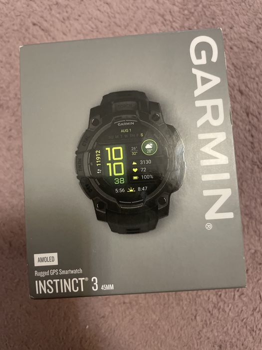 Ceas Garmin instinct 3 Amoled 45 mm GPS Smartwach nou sigilat