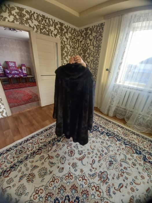 Шуба норка коричневая