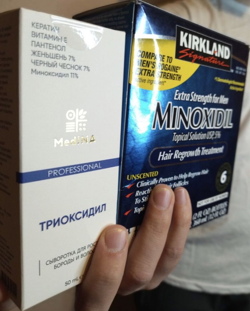 Триоксидил 11%/ Миноксидил/ Цинк для бороды