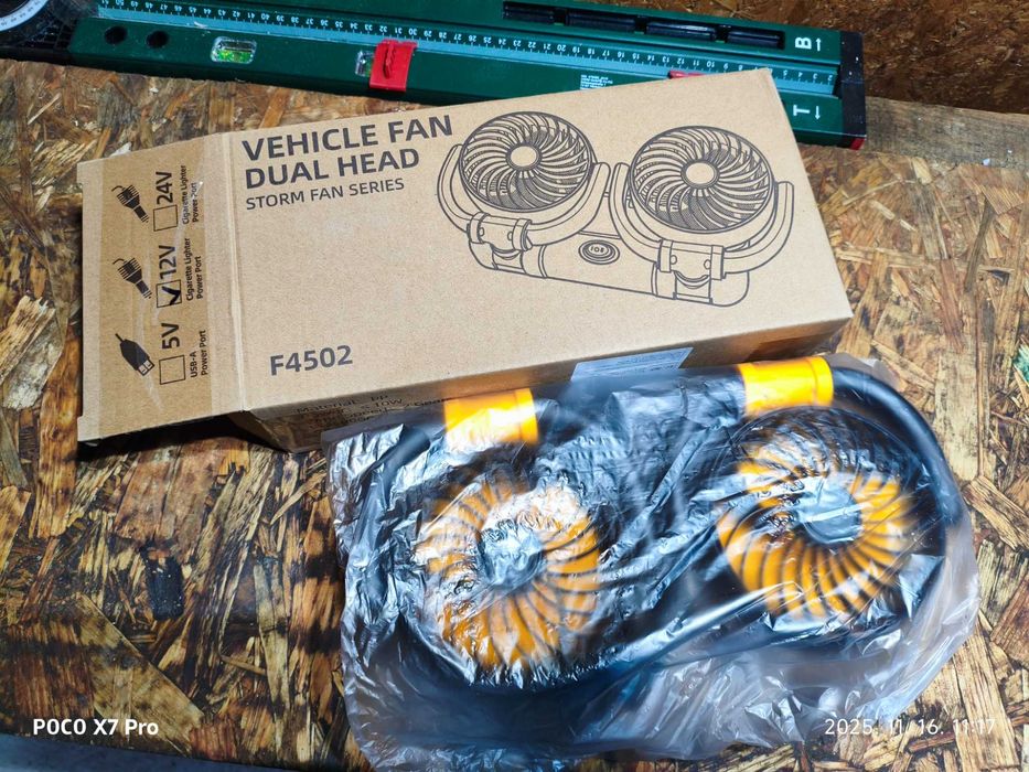 ventilator cu două capete rotativ la 360°