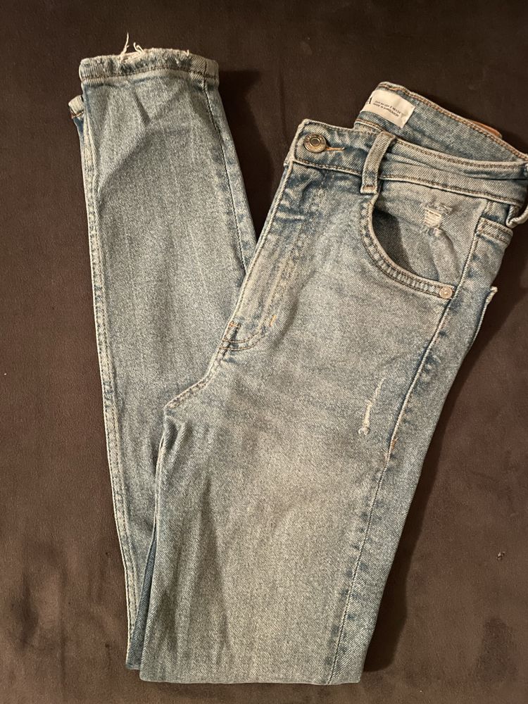 Дънки на Zara, Slim, Mom fit