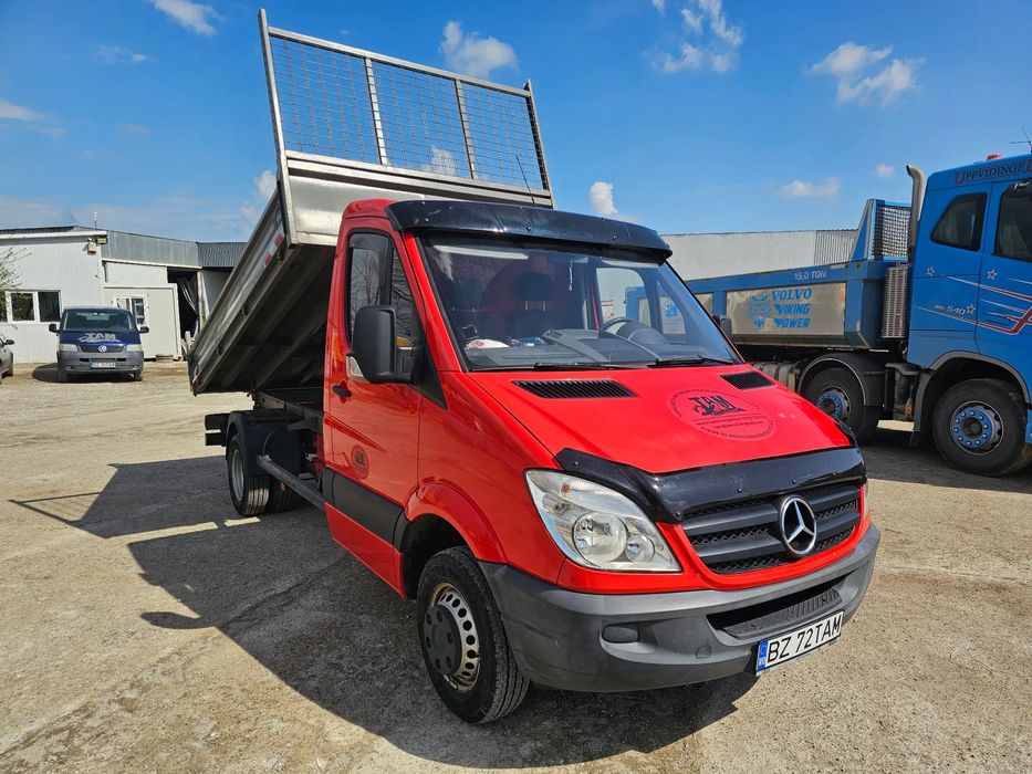 Mercedes-Benz Sprinter 513 CDI , bena basculabila , detarat , recent adus basculabil Basculabil , punte dubla, de la unic proprietar