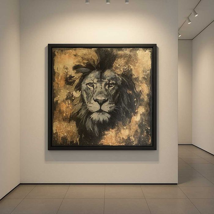 Картина Лъв - маслени бои