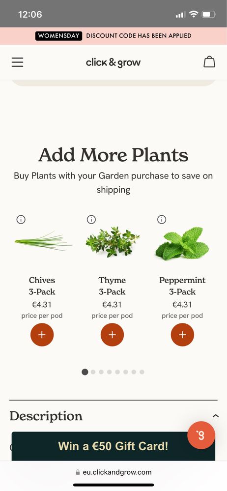 Смарт саксия Click and Grow Smart Garden + ПОДАРЪК подправки