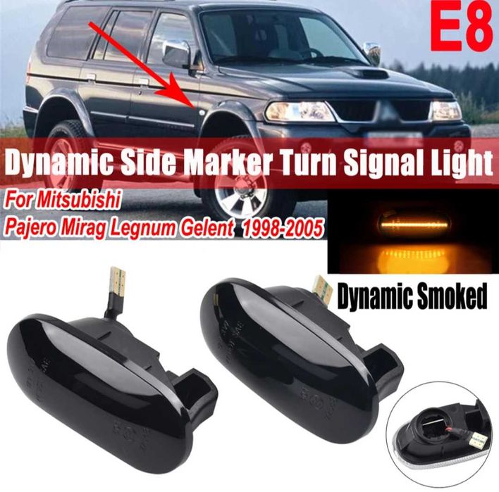 Динамични бягащи мигачи за калниците за Мицубиши Pajero Mitsubishi