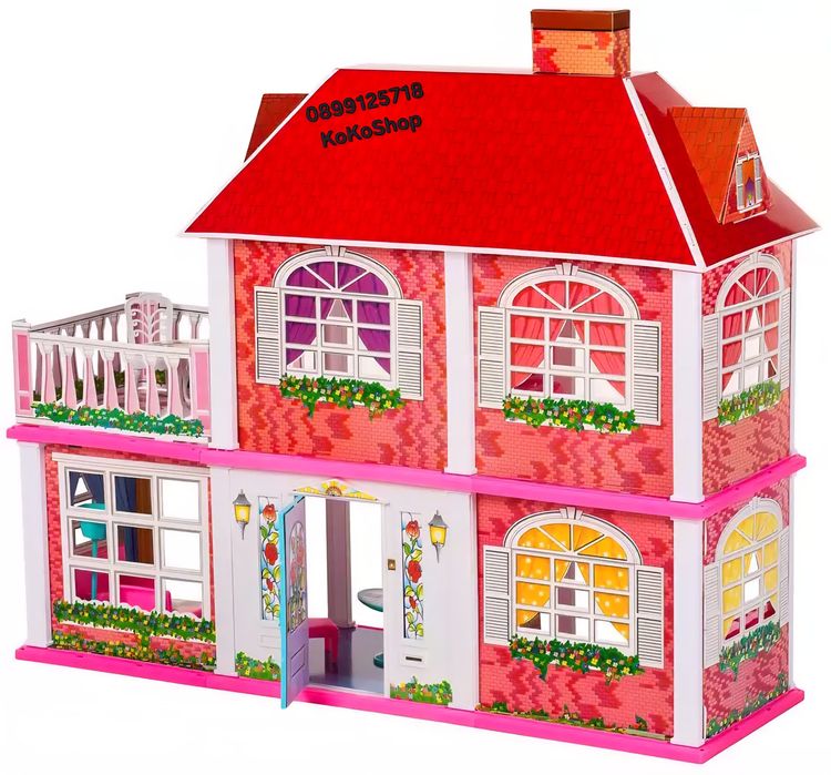 Къща за кукли с обзавеждане-83х25х70 см./къща с кукла