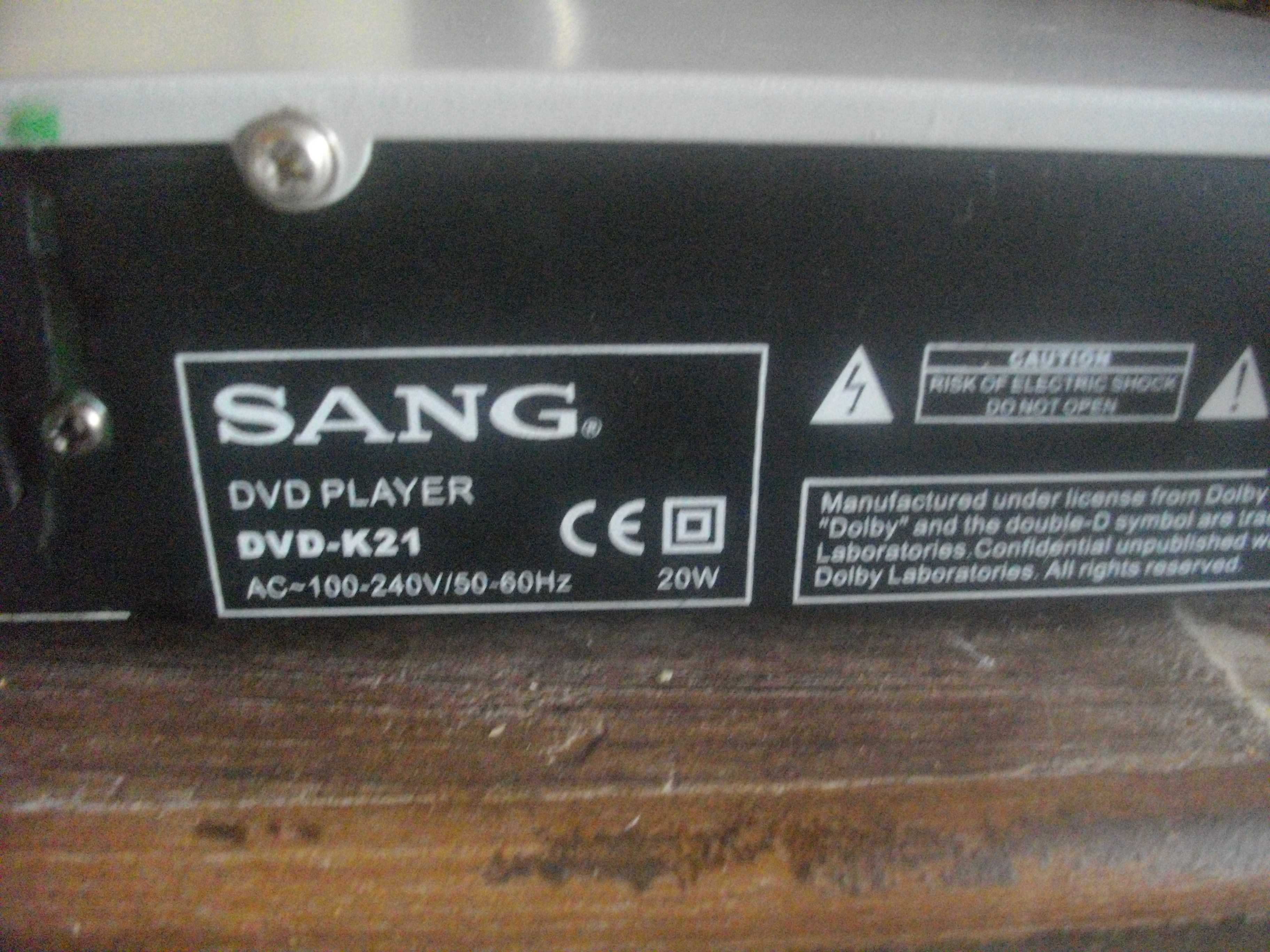 Дивиди Плеър-SANG DVD-K21-Пълен Комплект-С Малък Проблем В Окото