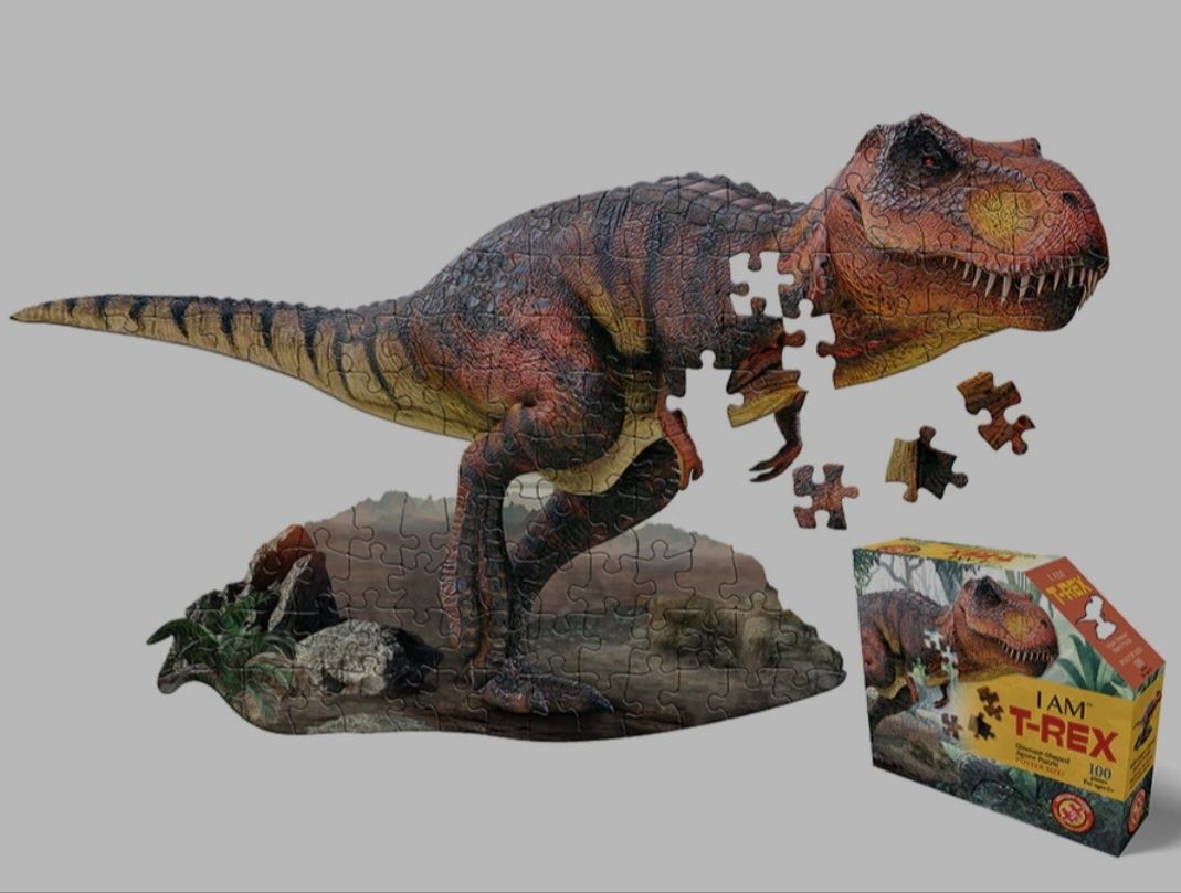 I Am T.Rex Dinosaur Shaped Puzzle