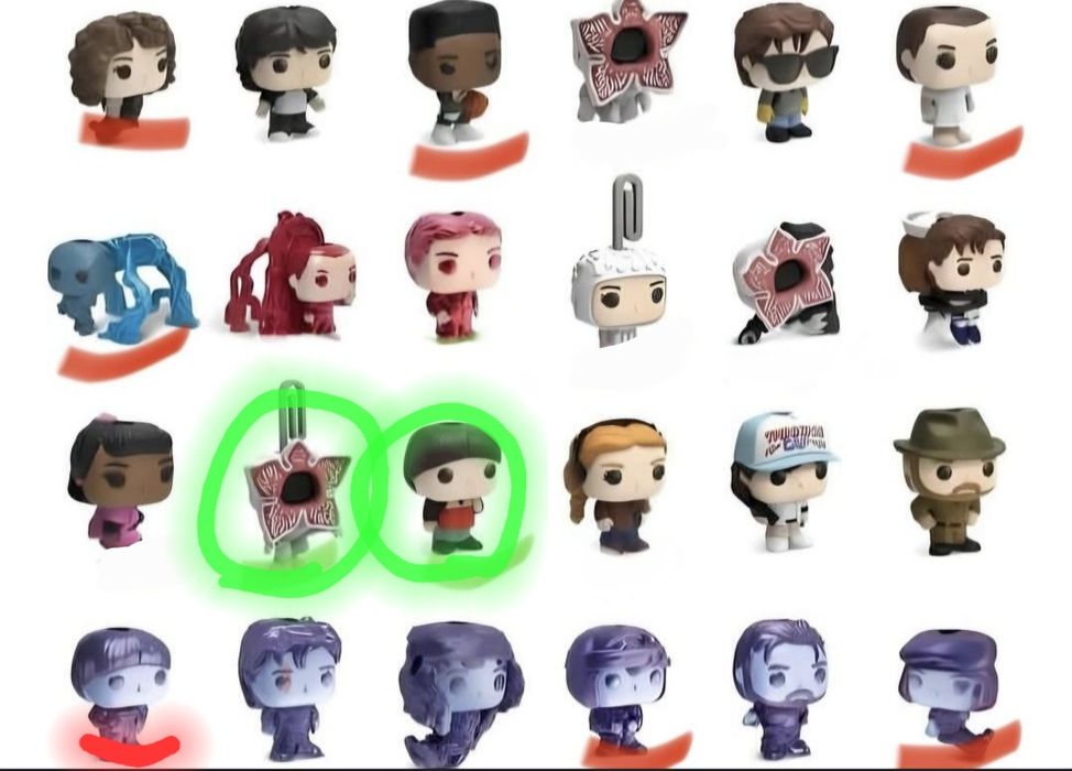 Обмен фигурок осд/очень странные дела/stranger things